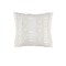 Laddha Home Designs 24" White Macrame Outdoor Square Throw Pillow
